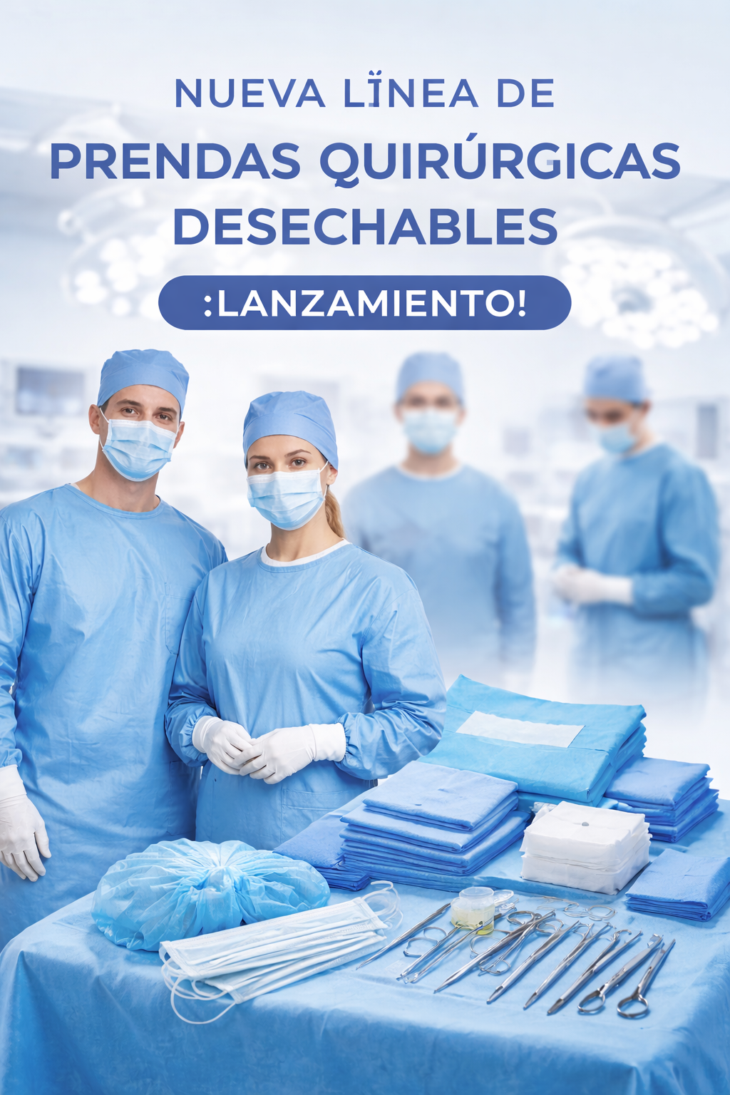 Lanzamiento de nueva línea de prendas quirúrgicas desechables