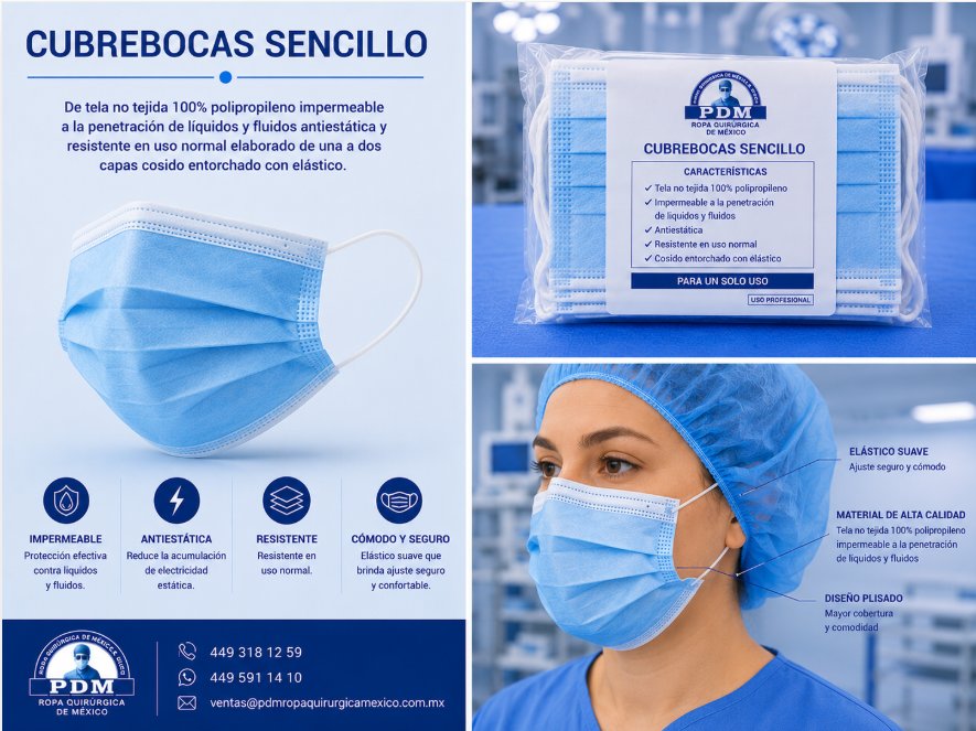 Cubrebocas Sencillo